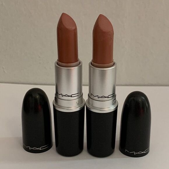 2X MAC Matte Lipstick MEHR USED Original Formula VTG nude Pink *SEE PHOTOS* Pink - Picture 8 of 9
